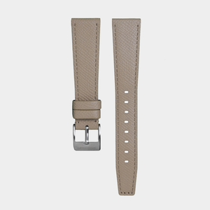 20mm Beige Italian Leather Strap